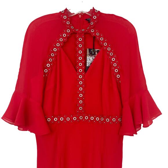 Jennifer Lopez Marciano Red Mini Dress Sz 8 - Picture 3 of 9